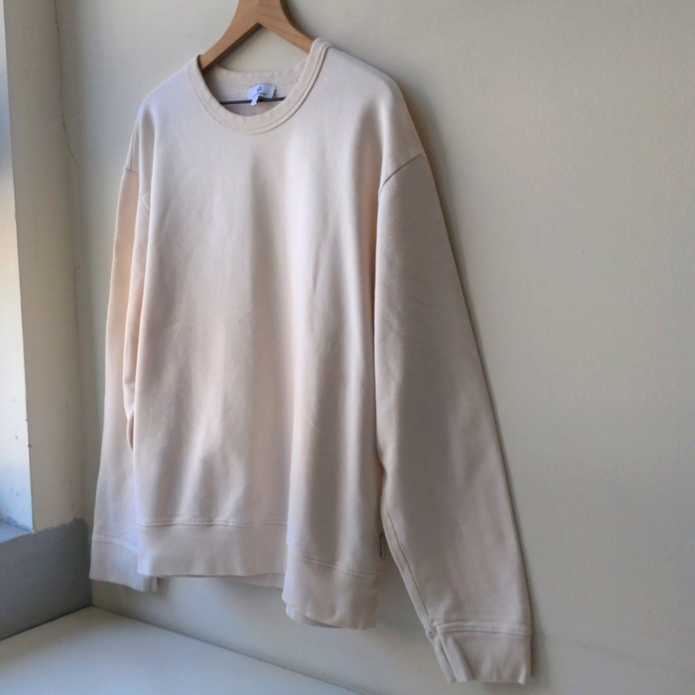 AG Crewneck Sweatshirt Cream Men's Size XL - Picture 2 of 6